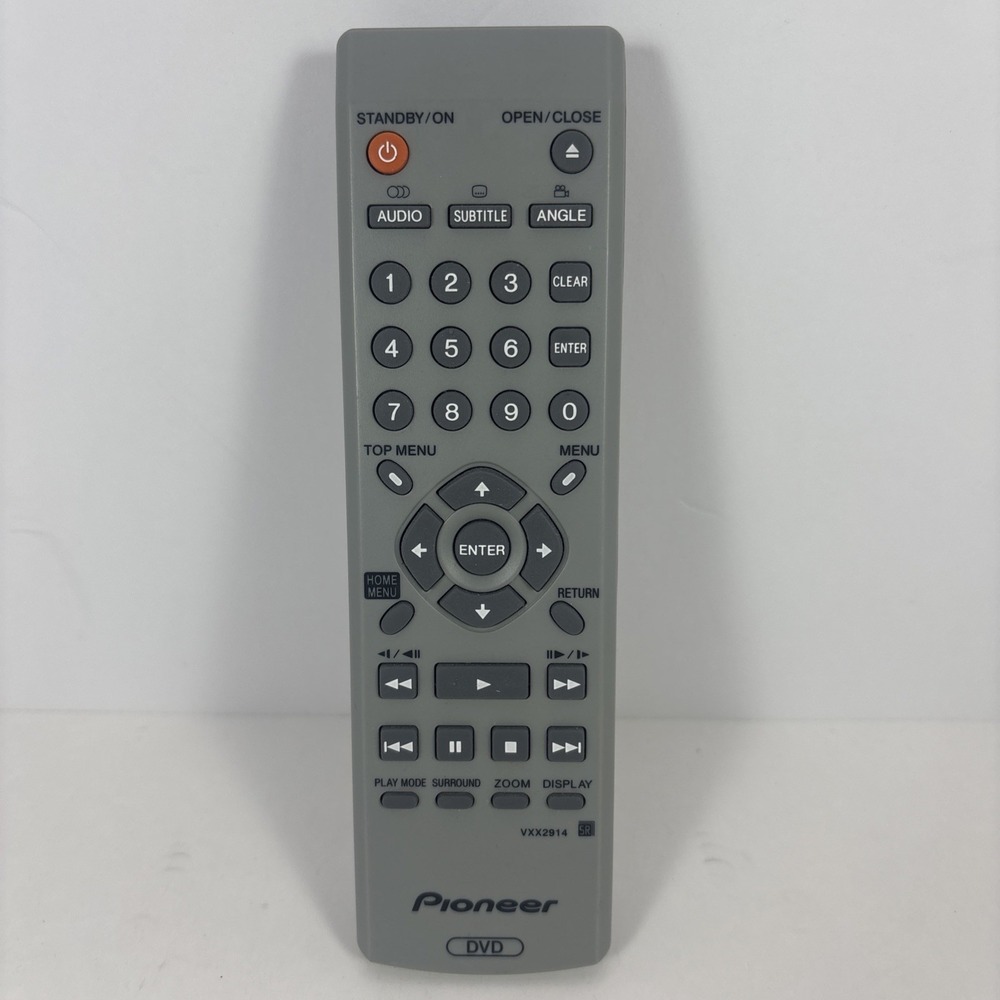 Pioneer DVD Player IR Remote Control VXX2913 VXX2865 XV-DV131 DV-563A-S VXX2914